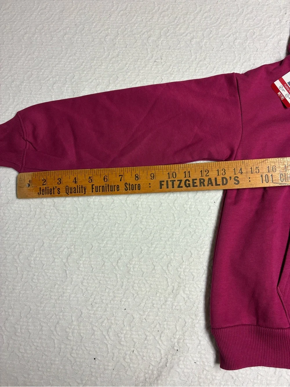 Levi's Girls' Medium Hoodie - Raspberry with Floral Peace Graphic